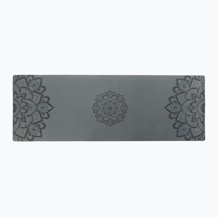 Yoga Design Lab Flow Pure 6 mm žalias Mandala Charcoal jogos kilimėlis 2