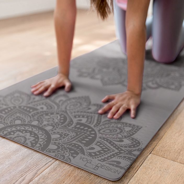 Yoga Design Lab Flow Pure 6 mm žalias Mandala Charcoal jogos kilimėlis 7