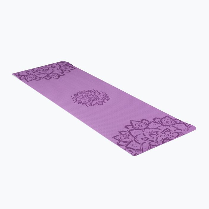 Jogos dizaino laboratorija Flow Pure 6 mm violetinės spalvos Mandala Lavender jogos kilimėlis