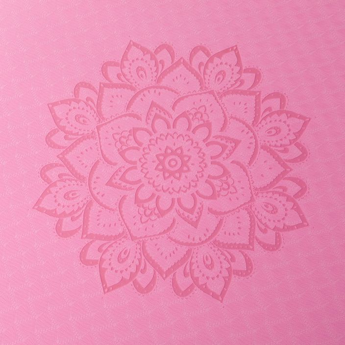 Jogos dizaino laboratorija Flow Pure 6 mm rožinis Mandala Rose jogos kilimėlis 4