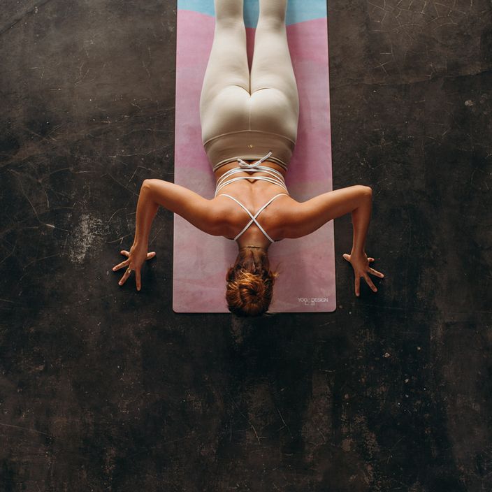 Yoga Design Lab kombinuotas jogos kilimėlis rožinis 5,5 mm Thar 7