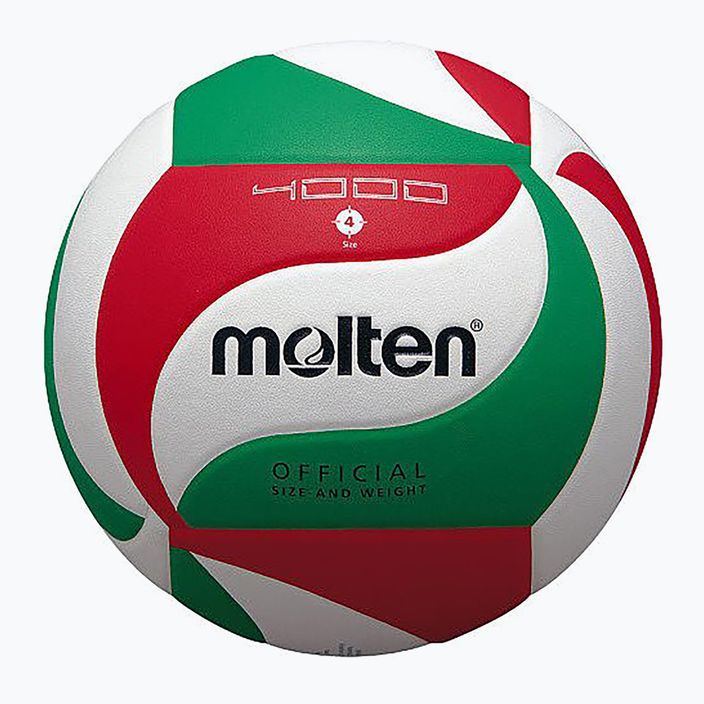 Tinklinio kamuolys Molten V4M4000-4 white/green/red dydis 4 4