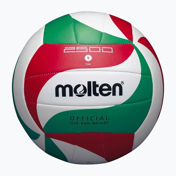 Tinklinio kamuolys Molten V5M2500-5 white/green/red dydis 5 4