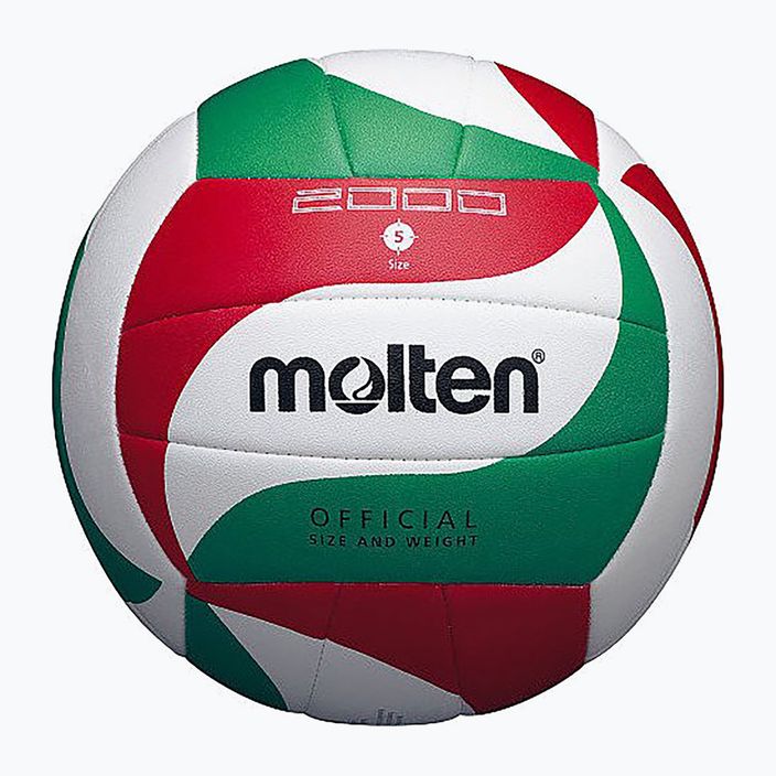 Tinklinio kamuolys Molten V5M2000-L-5 white/green/red dydis 5 4