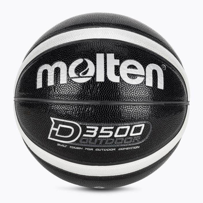 Krepšinio kamuolys Molten B6D3500-KS black/silver dydis 6
