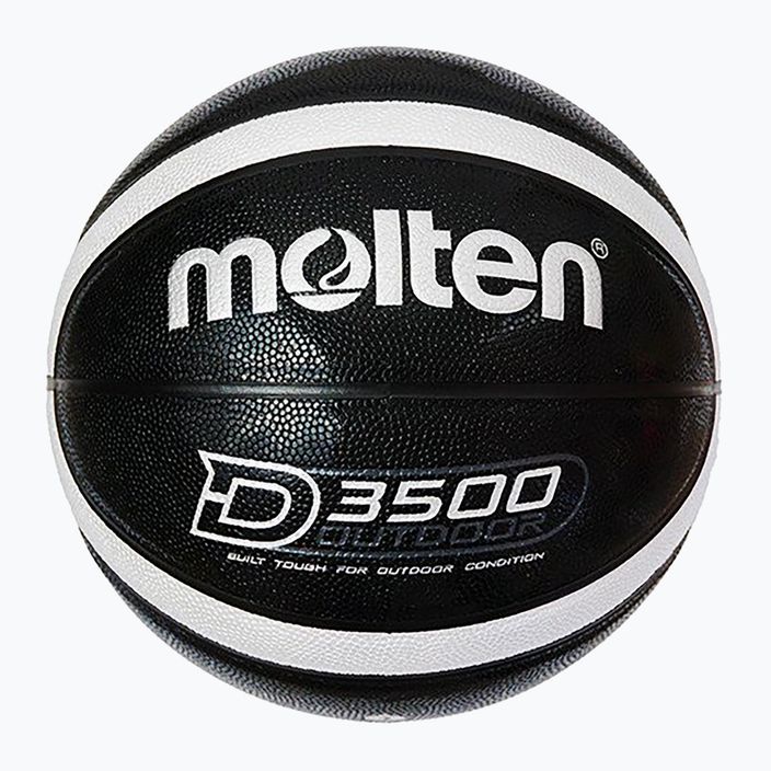 Krepšinio kamuolys Molten B6D3500-KS black/silver dydis 6 4
