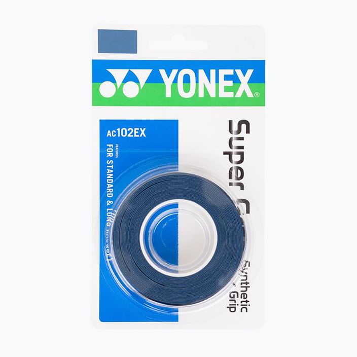YONEX badmintono raketės apvyniojimai 3 vnt. mėlyni AC 102 EX