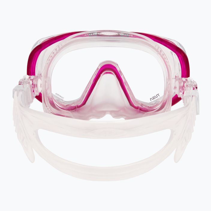 TUSA Tri-Quest Fd nardymo kaukė rožinės ir skaidrios spalvos M-3001 4