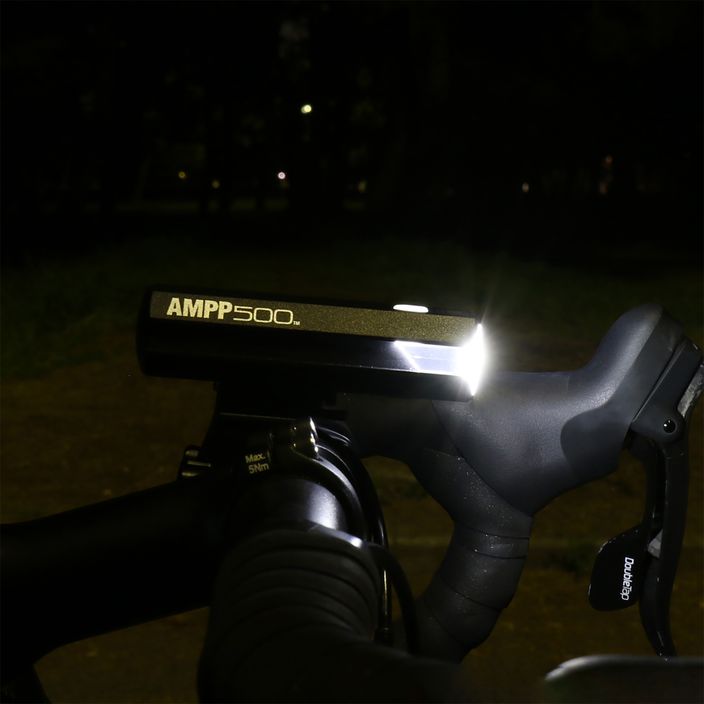 "CatEye AMPP 500" priekinis dviračio žibintas HL-EL085RC juodas 4