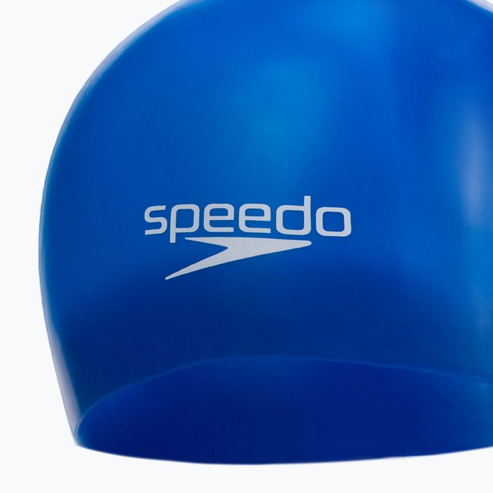 Speedo Plain Moulded vaikiška plaukimo kepuraitė tamsiai mėlyna 8-709900002 2