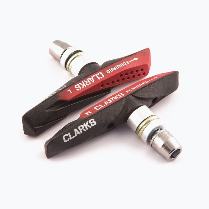 Clarks MTB stabdžių kaladėlės juodos/raudonos spalvos CLA-CPS958