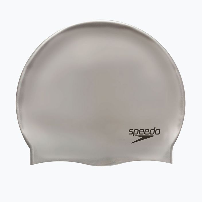 Speedo plokščia silikoninė pilka plaukimo kepuraitė 8-7099 2