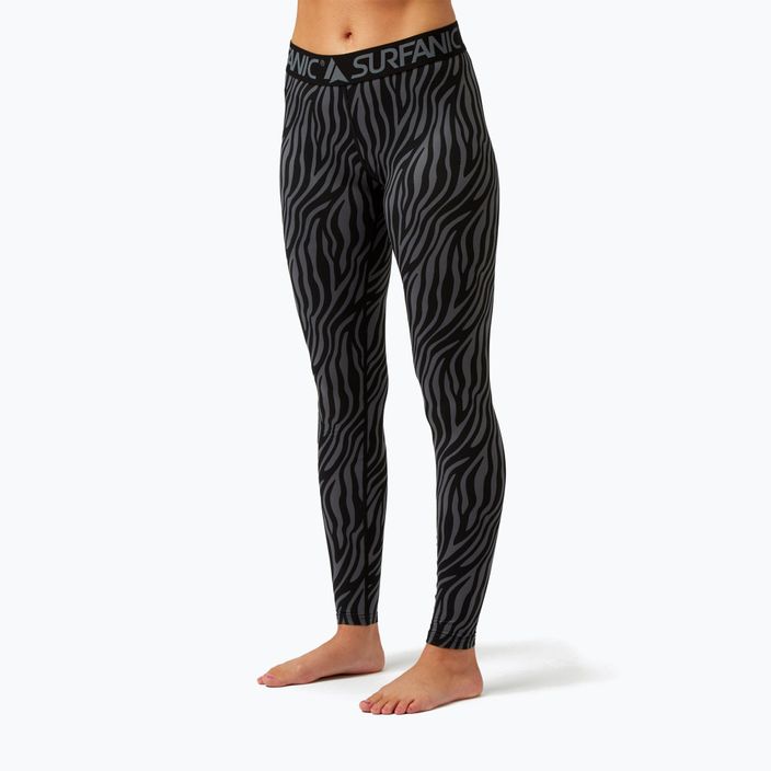 Moteriškos termoaktyvios kelnės Surfanic Cozy Limited Edition Long John black zebra