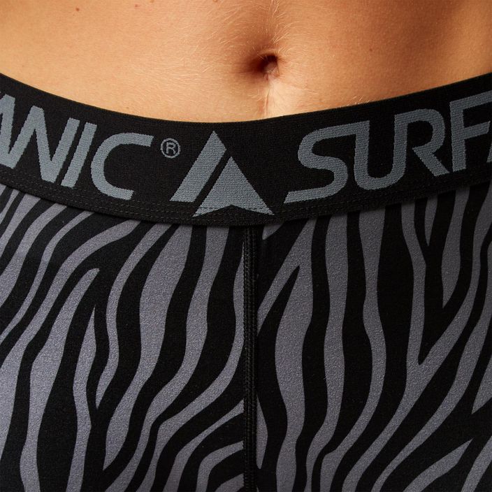 Moteriškos termoaktyvios kelnės Surfanic Cozy Limited Edition Long John black zebra 3