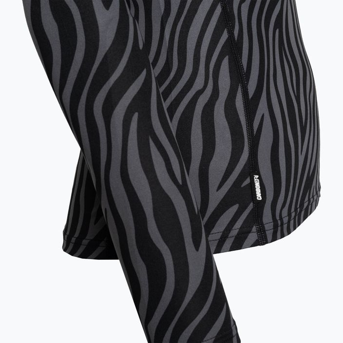 Moteriški termoaktyvūs marškinėliai ilgomis rankovėmis Surfanic Cozy Limited Edition Crew Neck black zebra 6