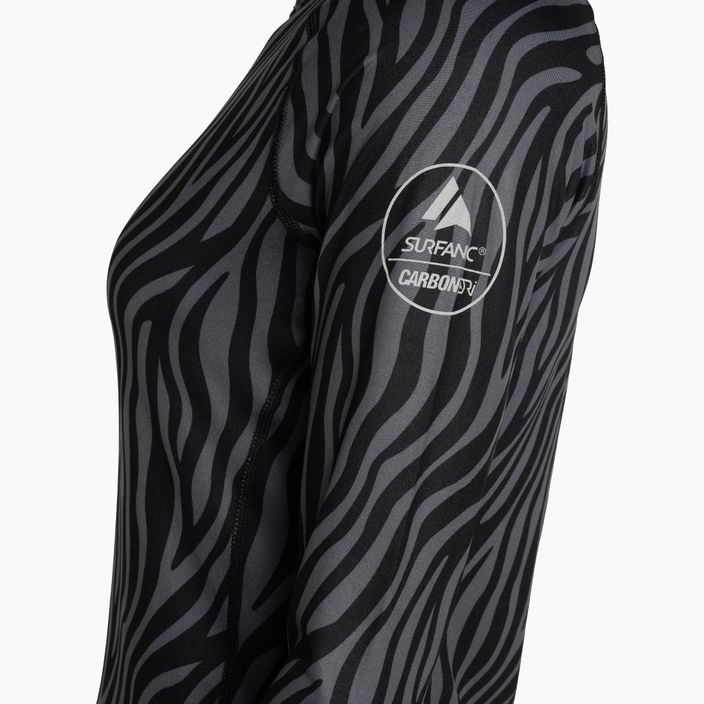 Moteriški termoaktyvūs marškinėliai ilgomis rankovėmis Surfanic Cozy Limited Edition Crew Neck black zebra 7