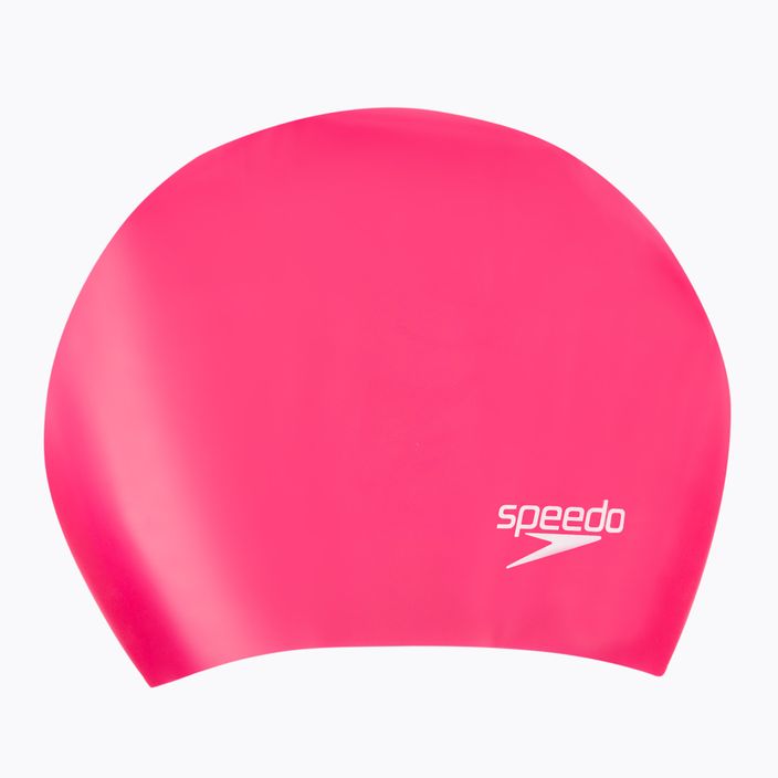 Speedo ilgų plaukų rožinė plaukimo kepuraitė 8-06168A064