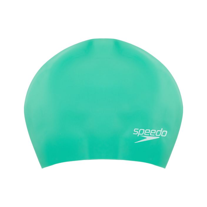 Speedo ilgų plaukų plaukimo kepurė žalia 8-06168b961 2
