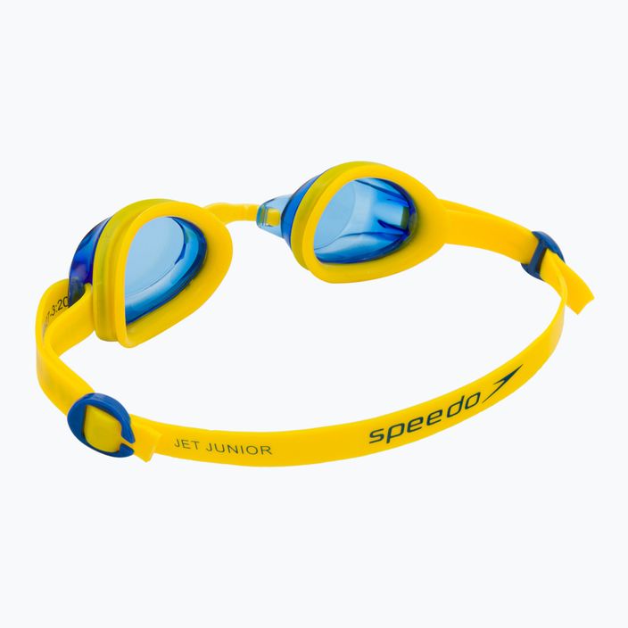 Speedo Jet V2 empire geltonos/neoninės mėlynos spalvos vaikiški plaukimo akiniai 8-09298B567 5