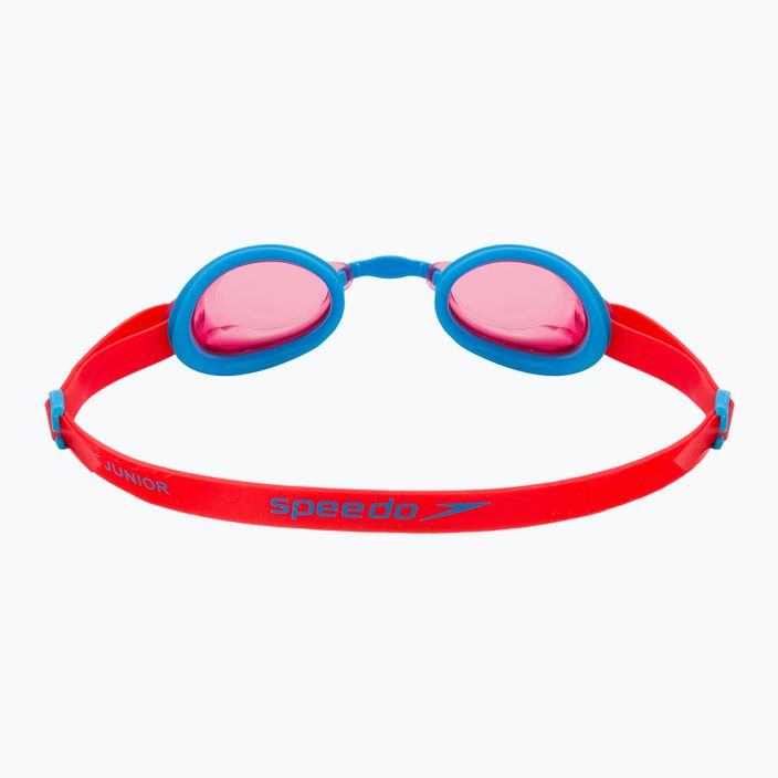Speedo Jet V2 vaikiški plaukimo akiniai turkio/lavos raudona 8-09298C106 4