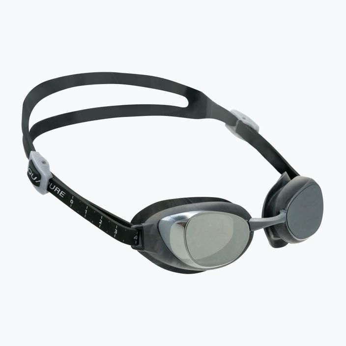Speedo Aquapure Mirror juodi/sidabriniai/chromuoti plaukimo akiniai 8-11770C742