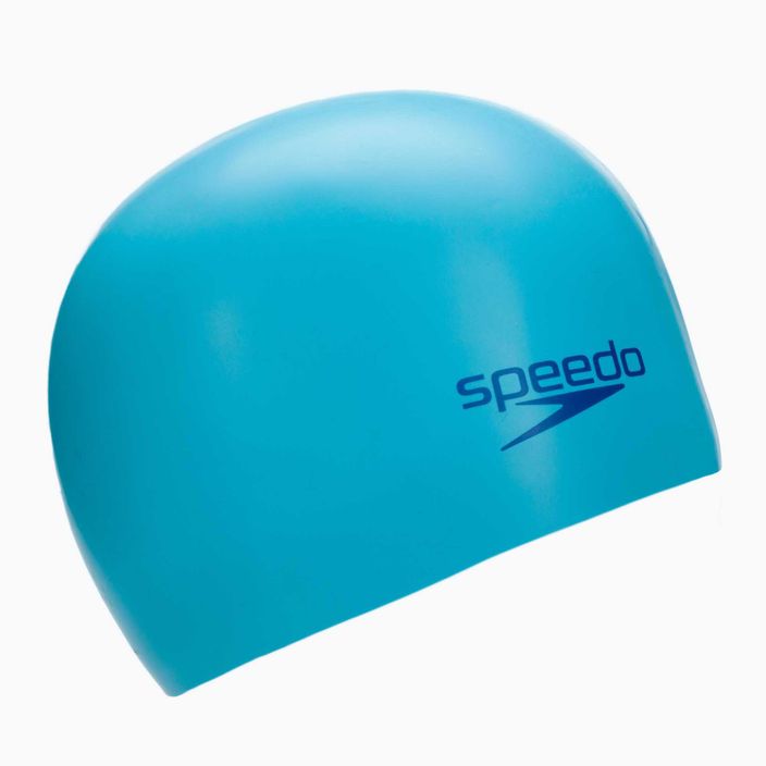 Speedo Plain Moulded mėlyna vaikiška plaukimo kepuraitė 8-709908420