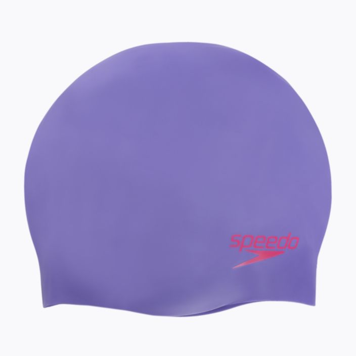 Speedo Plain Moulded violetinė vaikiška plaukimo kepuraitė 8-70990d438