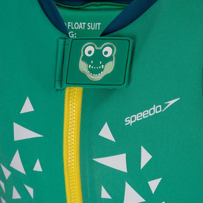 Speedo Croc Printed Float vaikiškas maudymosi kostiumėlis + liemenė žalia 3