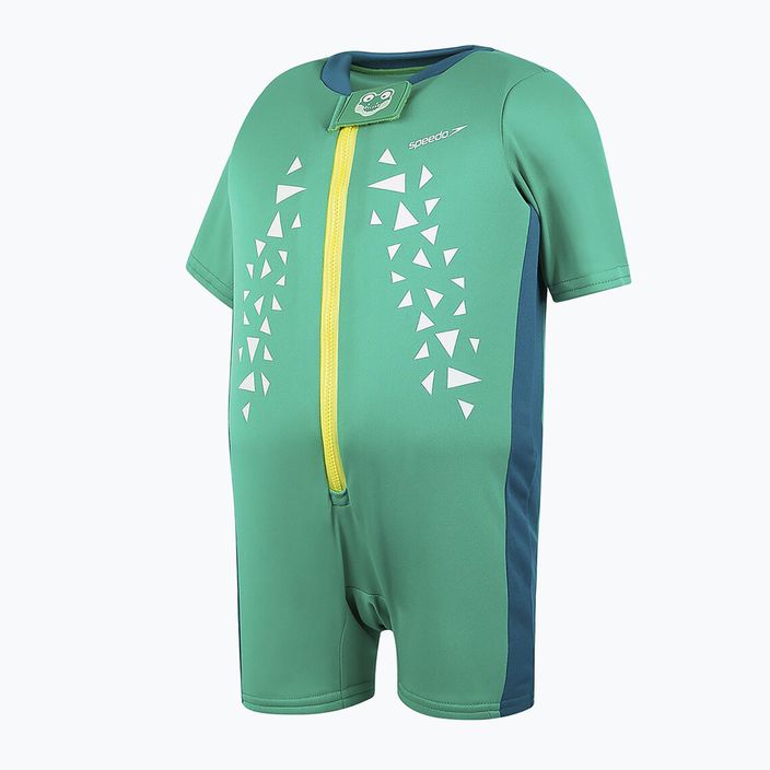 Speedo Croc Printed Float vaikiškas maudymosi kostiumėlis + liemenė žalia 5