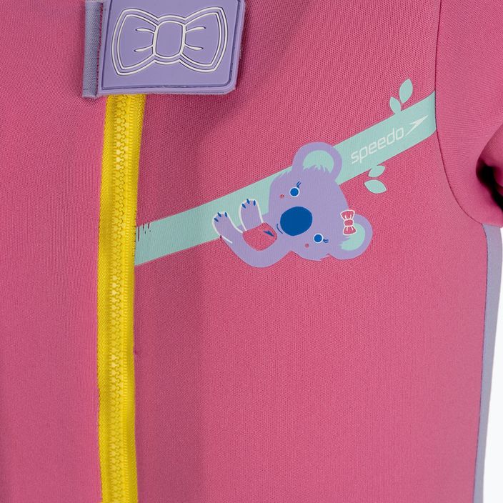 Speedo Koala Printed Float vaikiškas maudymosi kostiumėlis + liemenė rožinės spalvos 8-12258 3