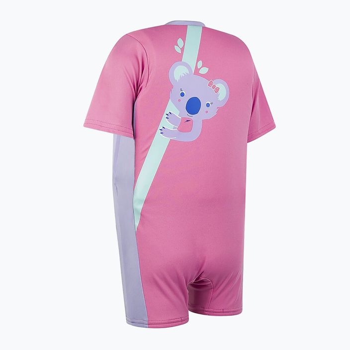 Speedo Koala Printed Float vaikiškas maudymosi kostiumėlis + liemenė rožinės spalvos 8-12258 6