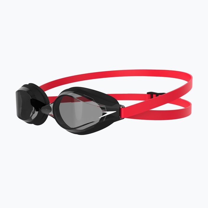 Speedo Fastskin Speedsocket 2 raudonos/juodos/šviesiai dūminės spalvos plaukimo akiniai 68-10896D628 7
