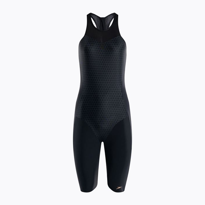 Speedo moteriškas vientisas maudymosi kostiumėlis Mash Panel Lehsuit PT black 8-12335