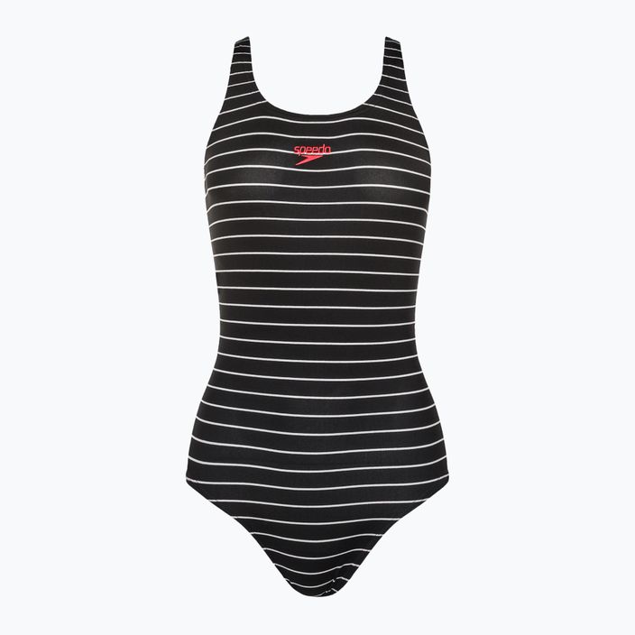 Speedo Essential Endurance+ Medalist moteriškas vientisas maudymosi kostiumėlis juodas 12515C891