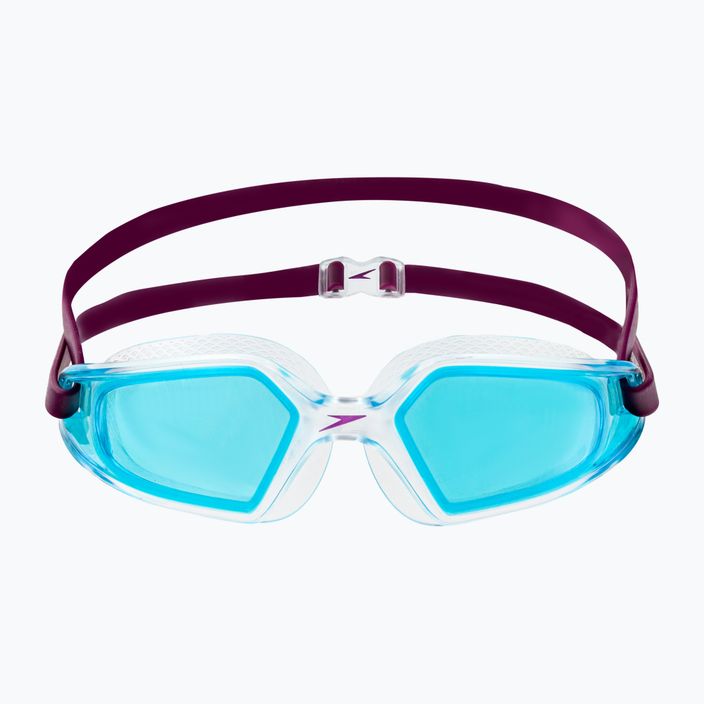 Speedo Hydropulse Junior tamsiai slyviniai/skaidrūs/šviesiai mėlyni vaikiški plaukimo akiniai 68-12270D657 2
