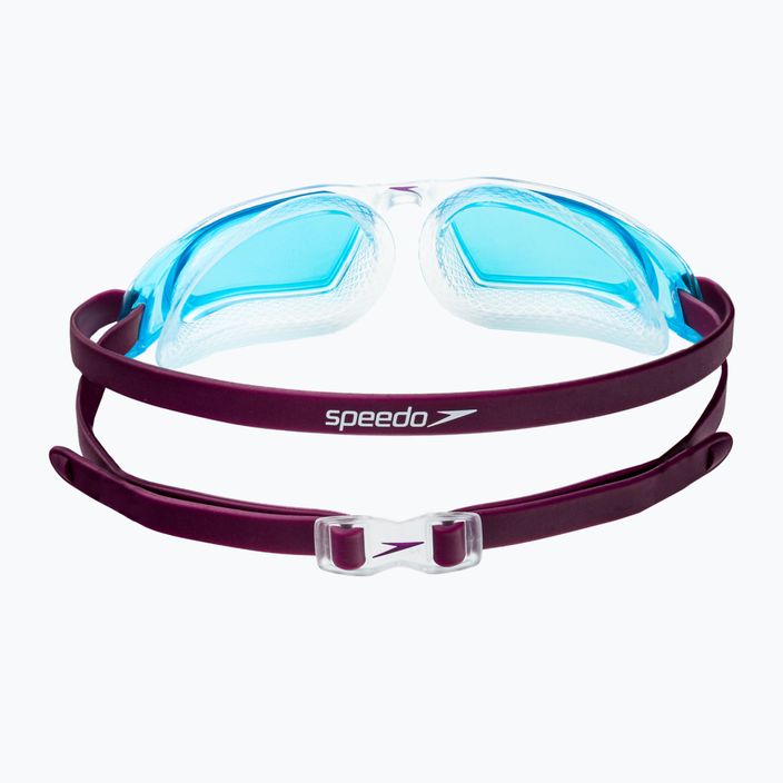 Speedo Hydropulse Junior tamsiai slyviniai/skaidrūs/šviesiai mėlyni vaikiški plaukimo akiniai 68-12270D657 5