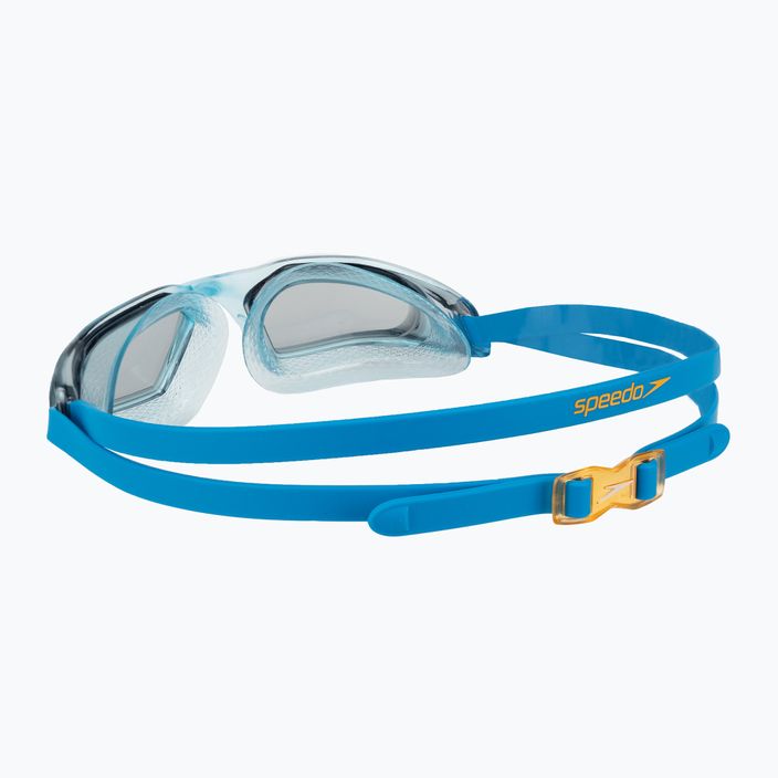 Speedo Hydropulse Junior baseino mėlyni/mango/šviesiai dūminiai vaikiški plaukimo akiniai 68-12270D658 4