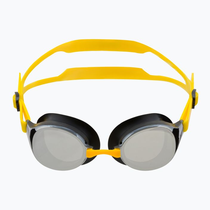 Speedo Hydropure Mirror Junior geltoni/juodi/chromuoti vaikiški plaukimo akiniai 8-12671F277 2