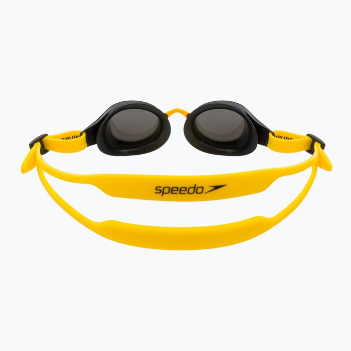 Speedo Hydropure Mirror Junior geltoni/juodi/chromuoti vaikiški plaukimo akiniai 8-12671F277 4