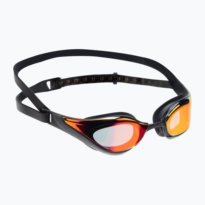 Speedo Fastskin Pure Focus Mirror plaukimo akiniai juodi/šaltai pilki/žaliai auksiniai 68-11778A260