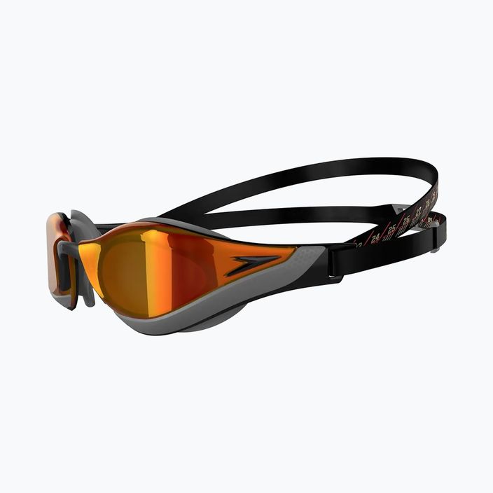 Speedo Fastskin Pure Focus Mirror plaukimo akiniai juodi/šaltai pilki/žaliai auksiniai 68-11778A260 7