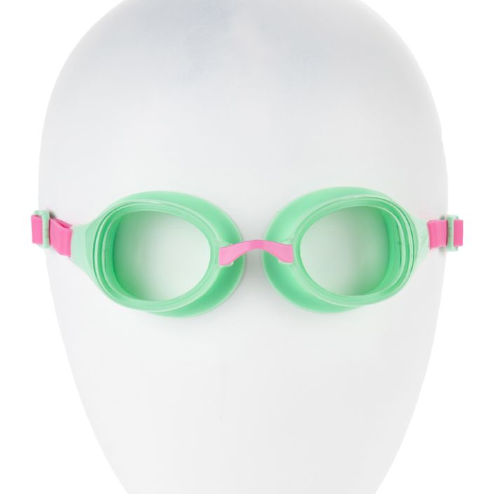 Speedo Hydropure Junior rožinės/žalios/skaidrios spalvos vaikiški plaukimo akiniai 68-126727241 2