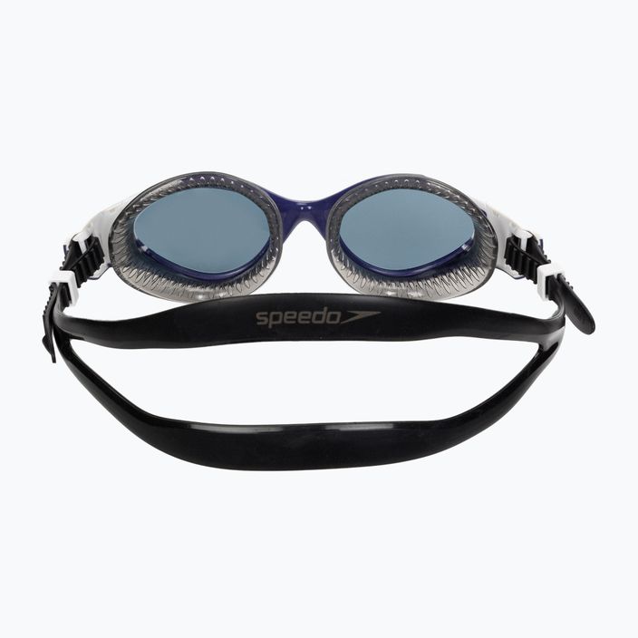 Speedo Futura Biofuse Flexiseal Moteriški plaukimo akiniai juoda/tikra tamsiai mėlyna/balta/dūminė 8-11314F985 5