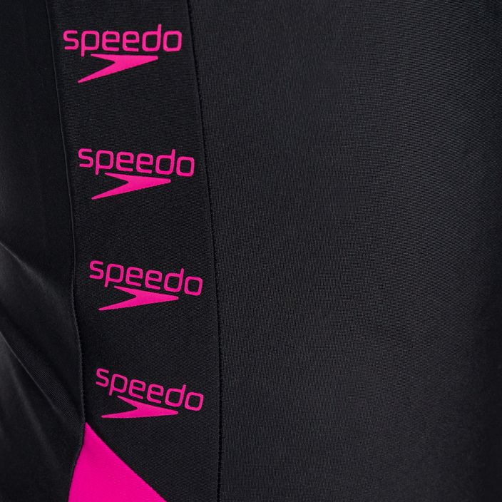 Speedo Boom Logo Splice Muscleback vaikiškas vientisas maudymosi kostiumėlis B344 juodas 12859B344 3