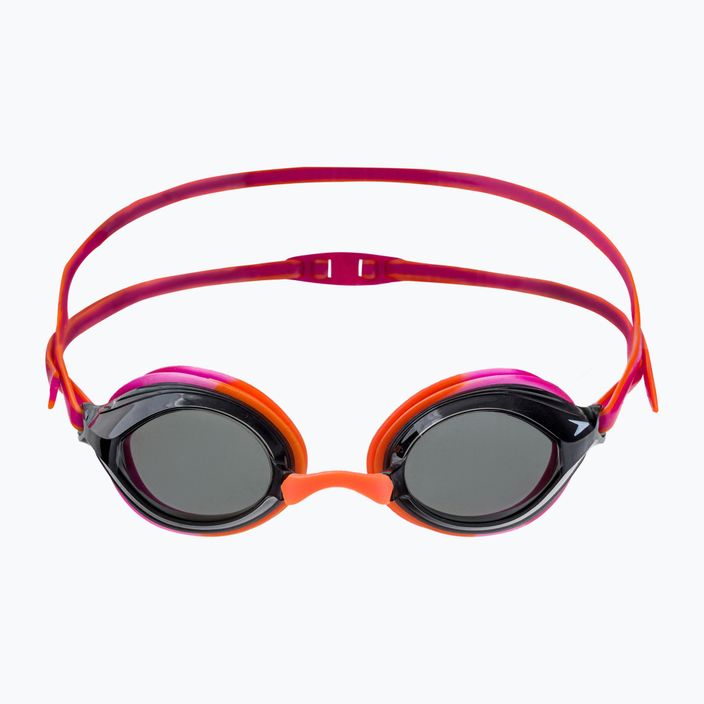 Speedo Vengeance Junior elektriniai rožiniai/salso/flamingo/dūmai vaikiški plaukimo akiniai 68-11323G800 2