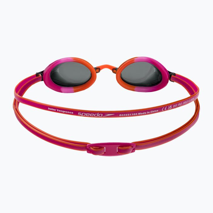 Speedo Vengeance Junior elektriniai rožiniai/salso/flamingo/dūmai vaikiški plaukimo akiniai 68-11323G800 5