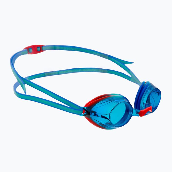 Speedo Vengeance Junior plytelių/gražios mėlynos/lavos raudonos/mėlynos spalvos vaikiški plaukimo akiniai 68-11323G801
