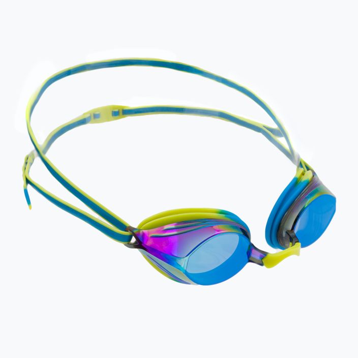 Speedo Vengeance Mirror Junior plaukimo akiniai baseino mėlyna/atominės kalkės/okeano mėlyna 68-11325G799