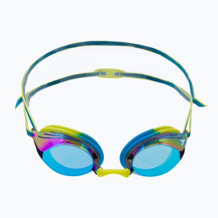 Speedo Vengeance Mirror Junior plaukimo akiniai baseino mėlyna/atominės kalkės/okeano mėlyna 68-11325G799 2