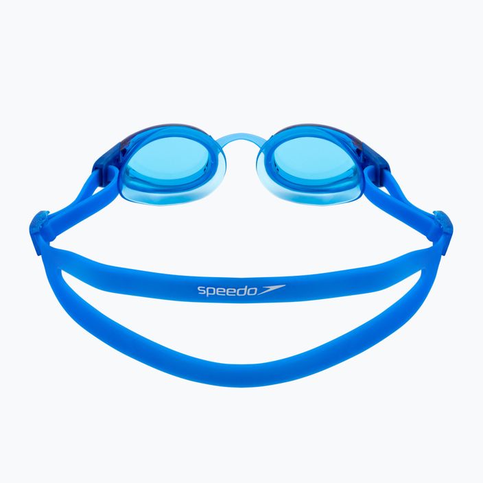 Speedo Mariner Pro gražūs mėlyni/tranšviečiantys/balti/mėlyni plaukimo akiniai 8-13534D665 5